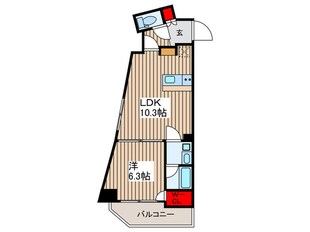 パティーナ曳舟(601)の物件間取画像